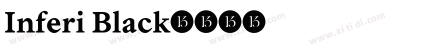 Inferi Black字体转换